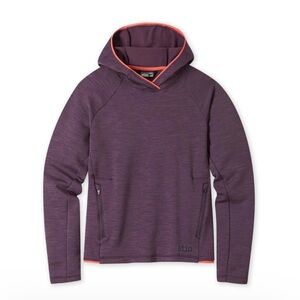 Stio Women's Glide Power Stretch Hoodie Huckleberry Jam Heather NWT